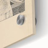 Minimalist Pointillist Wall Art - Woman by the Window by Mikuláš Galanda