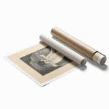 Minimalist Pointillist Wall Art - Woman by the Window by Mikuláš Galanda