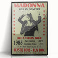 Madonna 1985 Like a Virgin Tour Poster - Retro Pop Wall Art