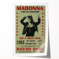 Madonna 1985 Like a Virgin Tour Poster - Retro Pop Wall Art