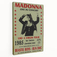 Madonna 1985 Like a Virgin Tour Poster - Retro Pop Wall Art
