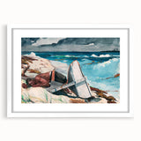 After the Hurricane, Bahamas Realism Art Print - Dramatic Seascape Canvas