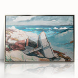 After the Hurricane, Bahamas Realism Art Print - Dramatic Seascape Canvas