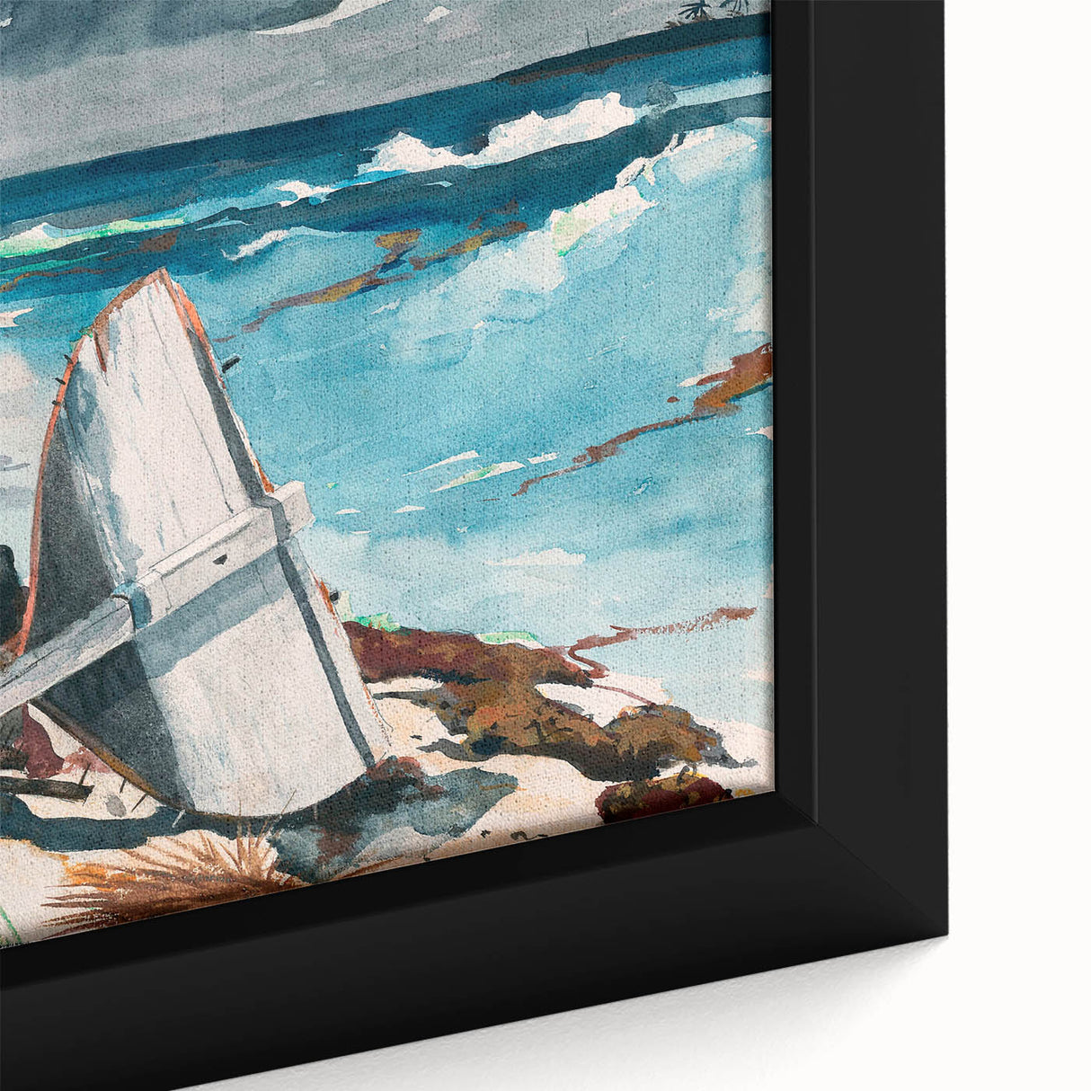 After the Hurricane, Bahamas Realism Art Print - Dramatic Seascape Canvas