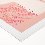 White Cat & Dragonfly Girls Room Wall Art – Kids Room Art Print