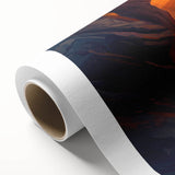 Stunning rolled canvas artwork depicting vibrant landscapes and intricate cave designs, showcasing rich colors and textures, perfect for home decor.