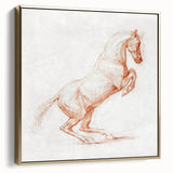 Romanticism Art: "Prancing Horse Sketch" by George Stubbs