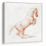 Romanticism Art: "Prancing Horse Sketch" by George Stubbs