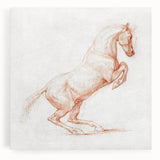 Romanticism Art: "Prancing Horse Sketch" by George Stubbs