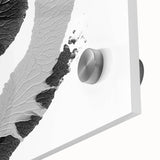 Textured Black and Gray Abstract Bedroom Wall Art – Canvas & Framed