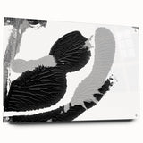 Textured Black and Gray Abstract Bedroom Wall Art – Canvas & Framed