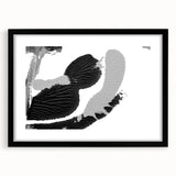 Textured Black and Gray Abstract Bedroom Wall Art – Canvas & Framed