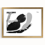 Textured Black and Gray Abstract Bedroom Wall Art – Canvas & Framed