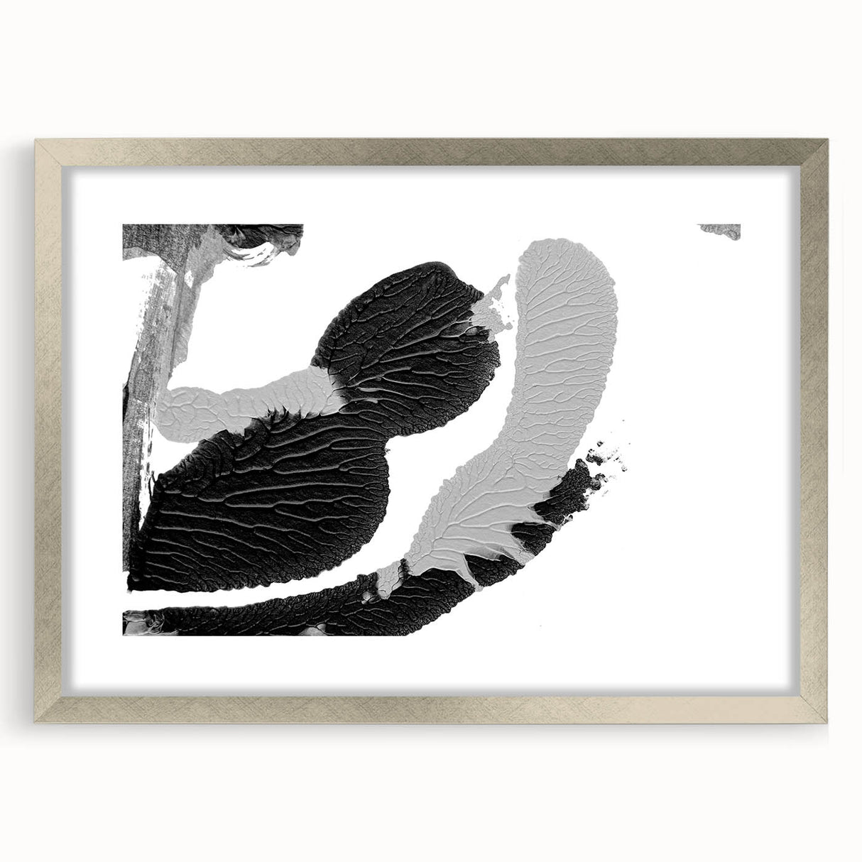 Textured Black and Gray Abstract Bedroom Wall Art – Canvas & Framed