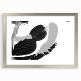 Textured Black and Gray Abstract Bedroom Wall Art – Canvas & Framed