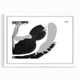 Textured Black and Gray Abstract Bedroom Wall Art – Canvas & Framed