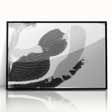 Textured Black and Gray Abstract Bedroom Wall Art – Canvas & Framed