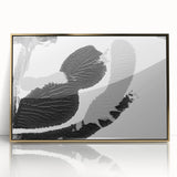 Textured Black and Gray Abstract Bedroom Wall Art – Canvas & Framed