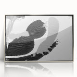 Textured Black and Gray Abstract Bedroom Wall Art – Canvas & Framed