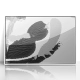 Textured Black and Gray Abstract Bedroom Wall Art – Canvas & Framed