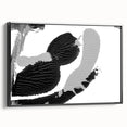 Textured Black and Gray Abstract Bedroom Wall Art – Canvas & Framed