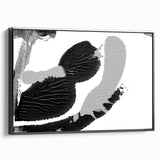 Textured Black and Gray Abstract Bedroom Wall Art – Canvas & Framed