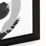 Textured Black and Gray Abstract Bedroom Wall Art – Canvas & Framed