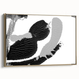 Textured Black and Gray Abstract Bedroom Wall Art – Canvas & Framed