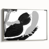 Textured Black and Gray Abstract Bedroom Wall Art – Canvas & Framed