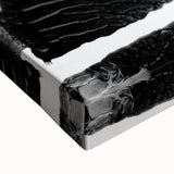 Textured Black and Gray Abstract Bedroom Wall Art – Canvas & Framed