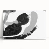 Textured Black and Gray Abstract Bedroom Wall Art – Canvas & Framed