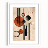 Contemporary Dining Art Pieces – Abstract Geometric Print