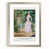 Graceful Art Deco Wall Art – 1920s Garden Fashion Illustration Print