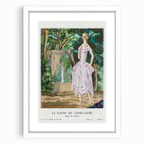 Graceful Art Deco Wall Art – 1920s Garden Fashion Illustration Print