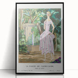 Graceful Art Deco Wall Art – 1920s Garden Fashion Illustration Print