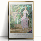 Graceful Art Deco Wall Art – 1920s Garden Fashion Illustration Print