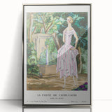 Graceful Art Deco Wall Art – 1920s Garden Fashion Illustration Print