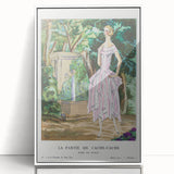 Graceful Art Deco Wall Art – 1920s Garden Fashion Illustration Print