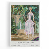 Graceful Art Deco Wall Art – 1920s Garden Fashion Illustration Print