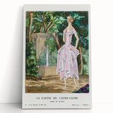 Graceful Art Deco Wall Art – 1920s Garden Fashion Illustration Print