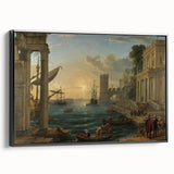 Baroque Harbor Scene - Baroque and Rococo Wall Art for Classic Interiors