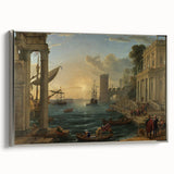 Baroque Harbor Scene - Baroque and Rococo Wall Art for Classic Interiors