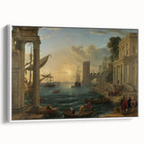 Baroque Harbor Scene - Baroque and Rococo Wall Art for Classic Interiors