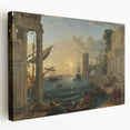 Baroque Harbor Scene - Baroque and Rococo Wall Art for Classic Interiors