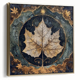 Framed canvas wall art showcasing a vibrant floral design with silver and gold accents, ideal for adding elegance and a touch of nature to any modern decor.