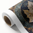 Rolled canvas showcasing vibrant floral and botanical wall art design with intricate details, perfect for home decor, presented in a durable cardboard tube for protection.