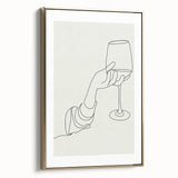 Framed canvas featuring a vintage poster of a landscape painting in muted earth tones, ideal for bedroom wall art.