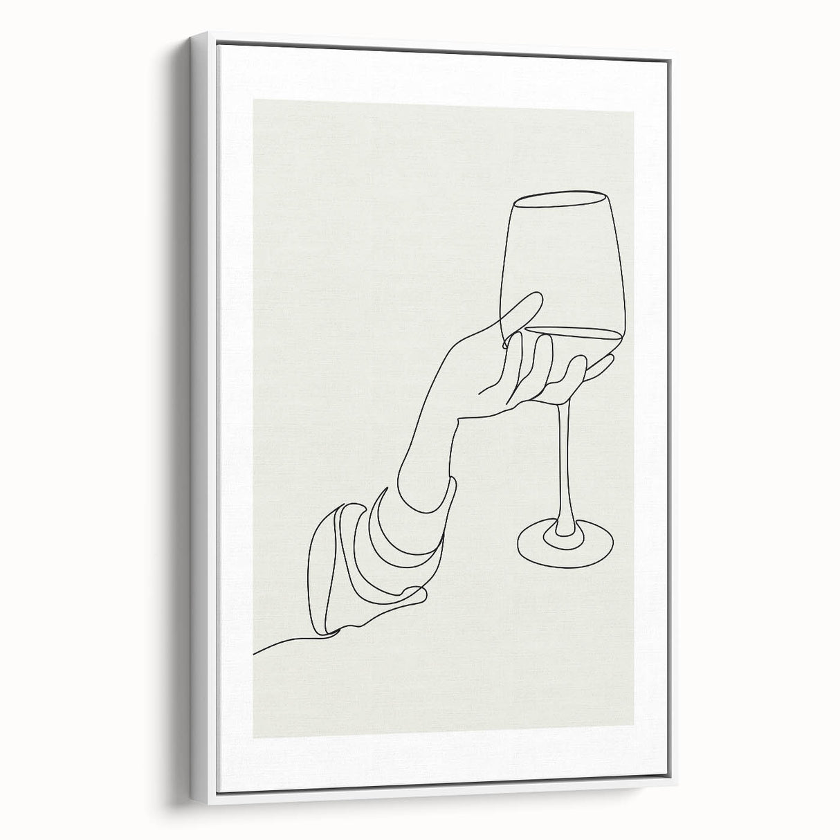 Vintage poster art featuring colorful food and drink items on a large framed canvas, ideal for living room decor.
