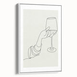 Vintage poster art featuring colorful food and drink items on a large framed canvas, ideal for living room decor.