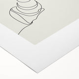 Art deco poster featuring a stylized cocktail glass in vibrant colors on a rolled canvas.